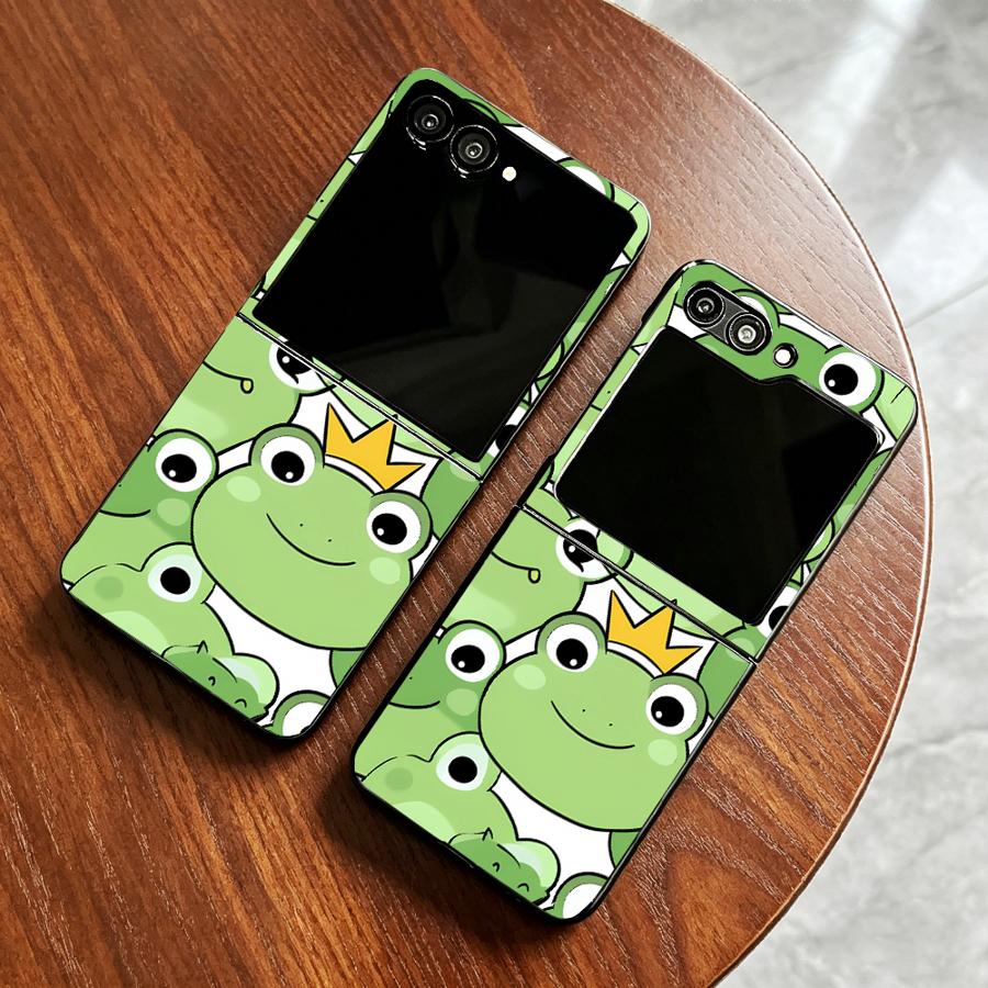 Phone Cases Z Fold 7 - フルカバーフロッグデザインスマホケース Samsung Galaxy Z Flip 7