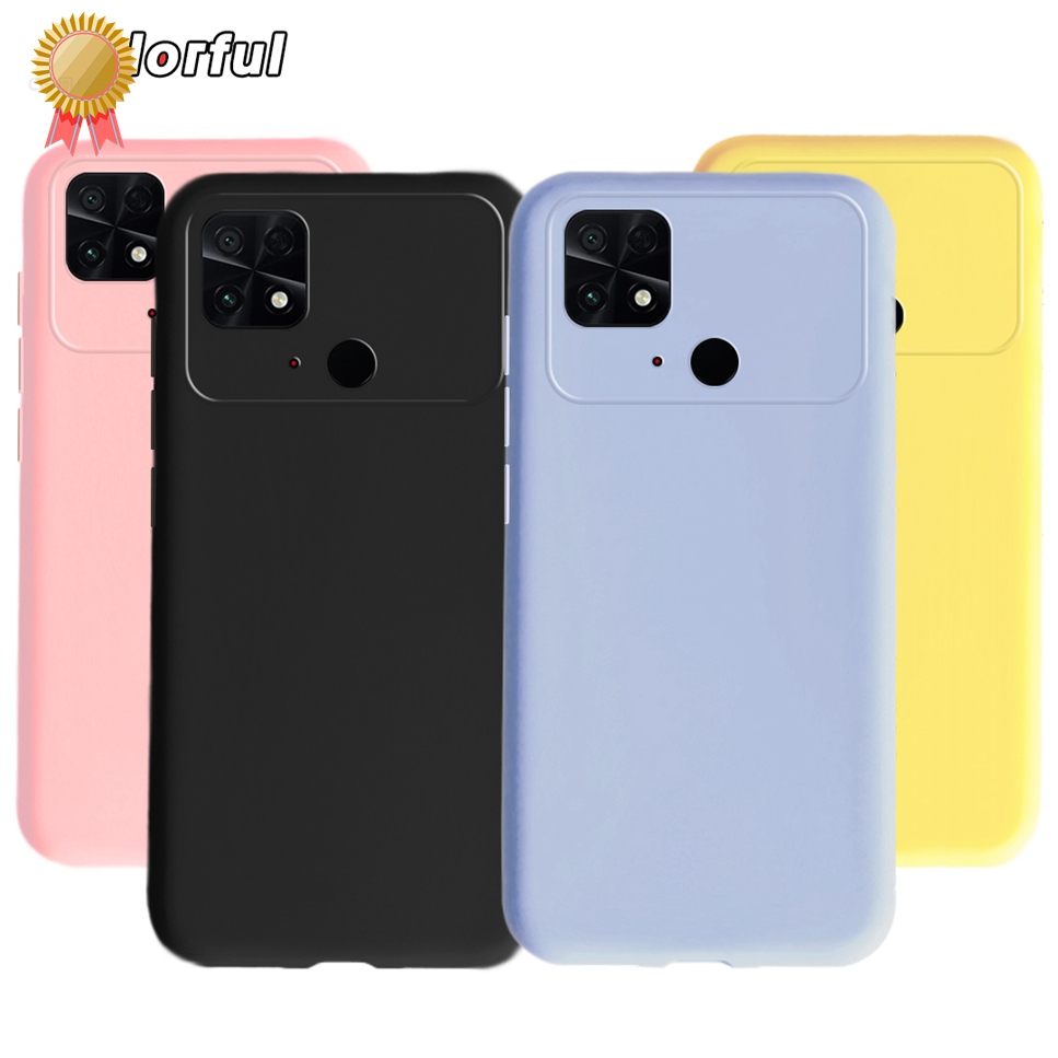 Phone Cases Uae - Xiaomi ポコ C40 ケース無地液体シリコーン耐衝撃 TPU ソフトケース