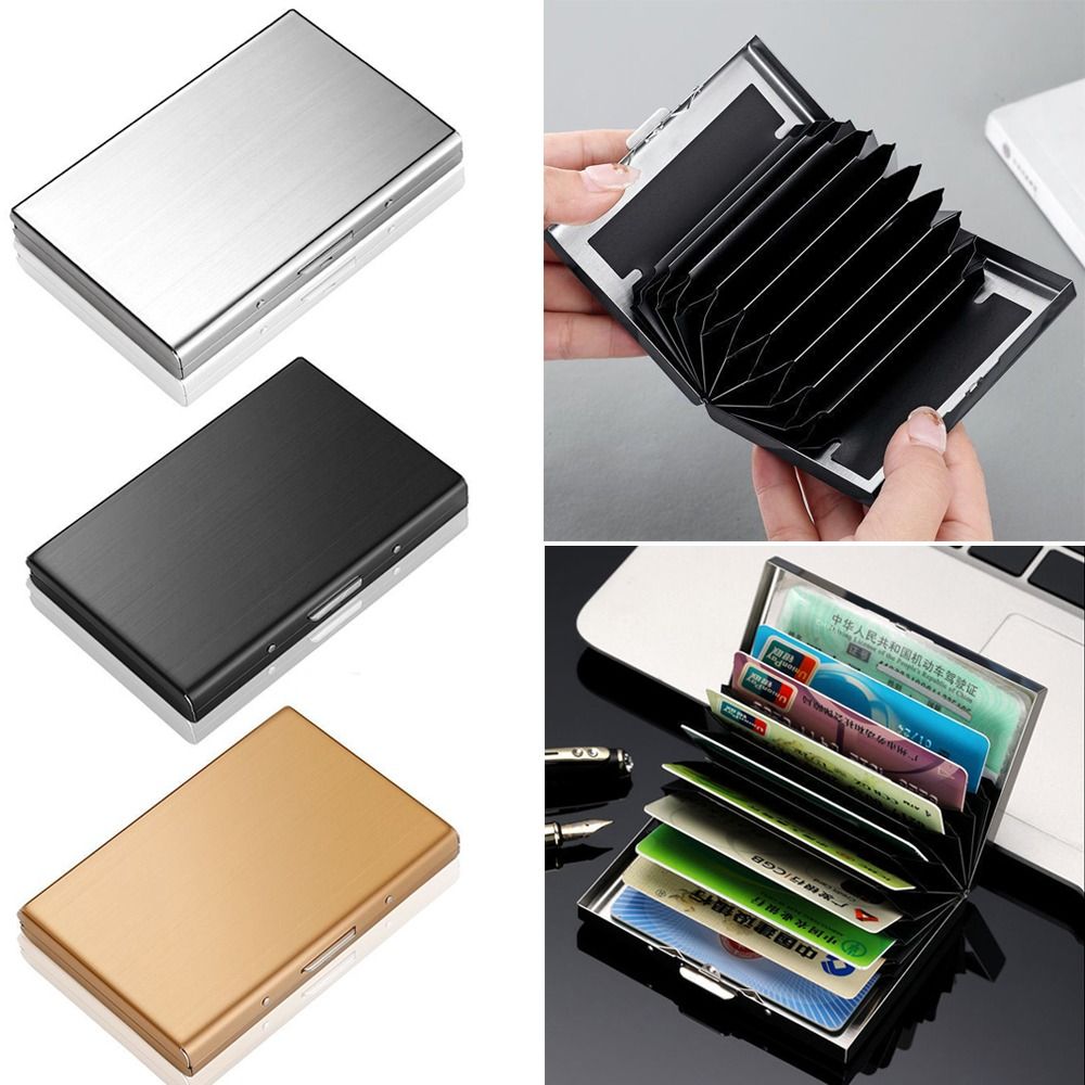 Slim Card Slot Case - ファッション 6/10 スロット クレジット カード ホルダー
