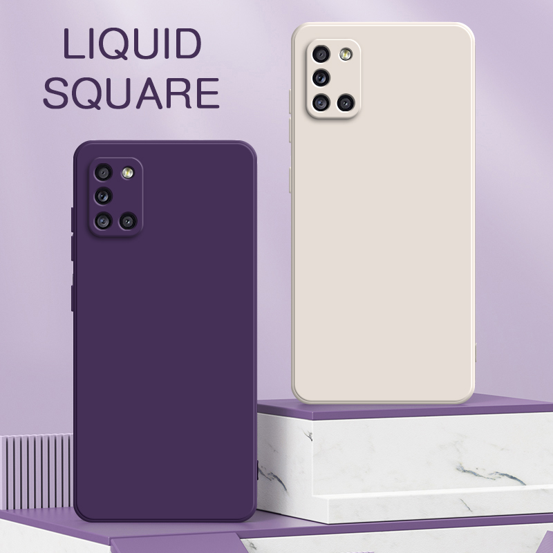 Phone Cases Uae - 携帯電話用液体シリコンケース,Samsung Galaxy a21s a31 a41 a51