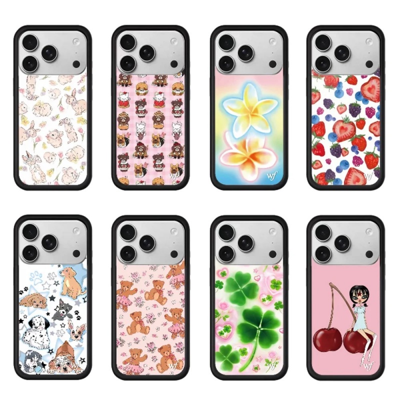 Phone Cases Wildflower - ワイルドフラワー ストロベリー チェリー パステル プルメリア iPhoneケース