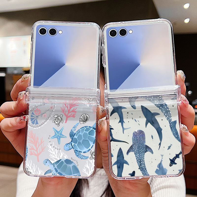 Phone Cases Z Fold 7 - サメの殻デザインのスマホケース Samsung Galaxy Z Flip8 Flip7
