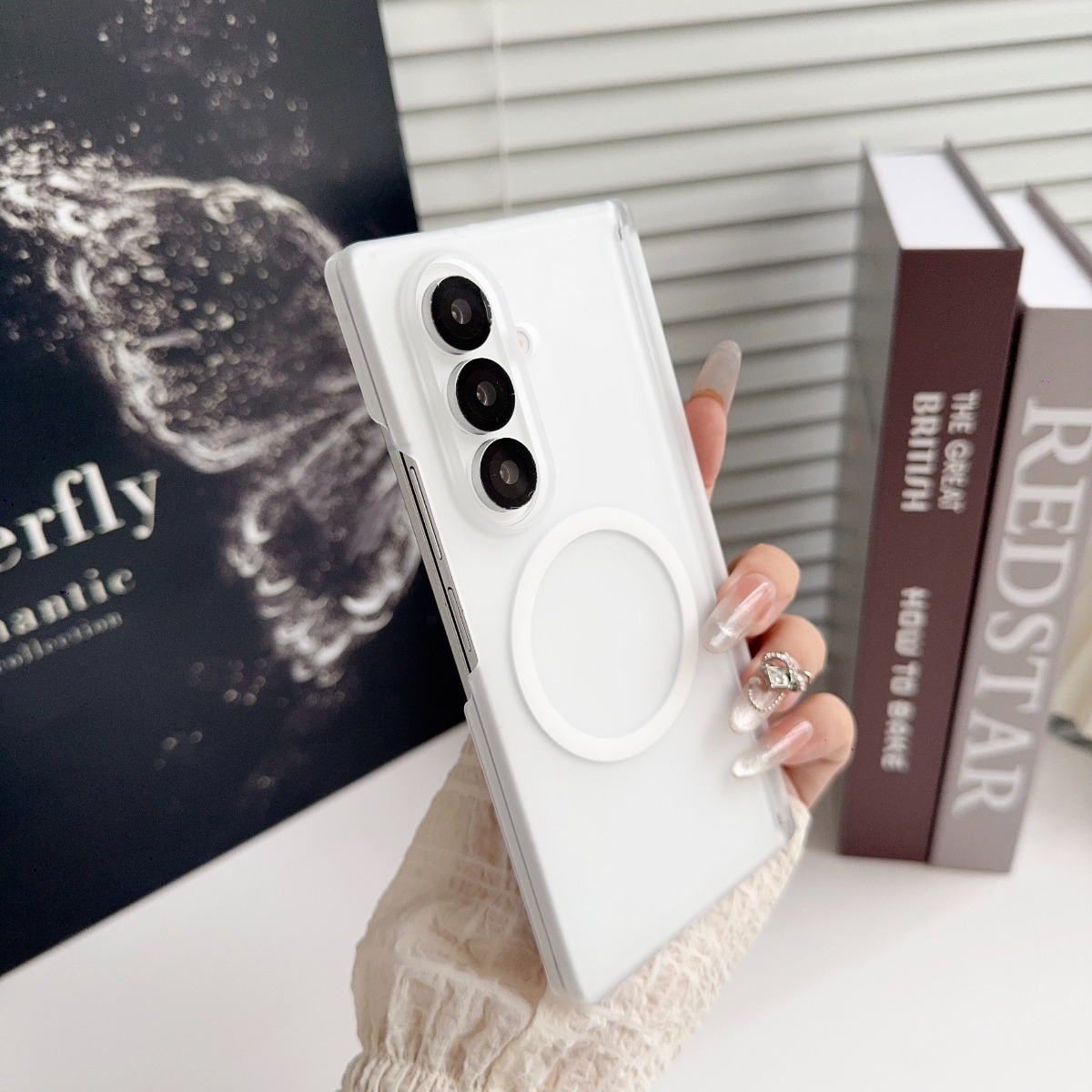 Matte Frosted Case - 耐衝撃ハードフォンケース Samsung Galaxy Z Fold 7