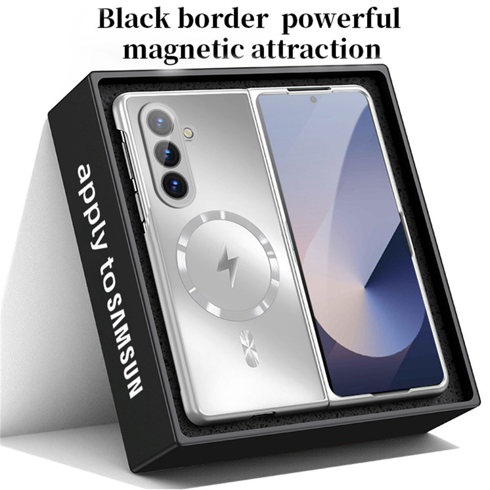 Matte Frosted Case - 高級感のあるマグセーフ対応ワイヤレス充電マットフロストAGケース Samsung Z Fold 8 7