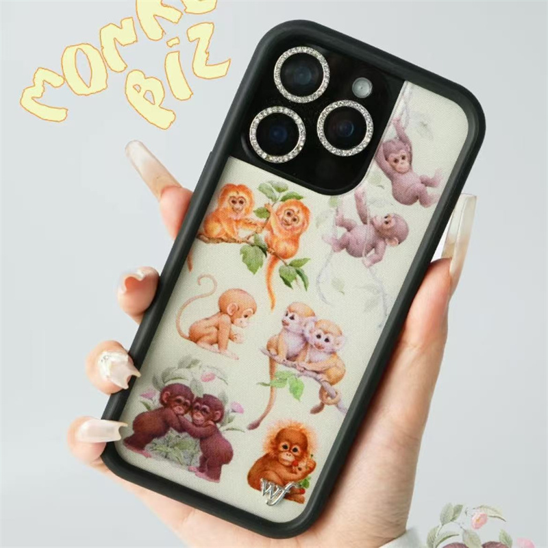 Phone Cases Wildflower - ワイルドフラワー INS モンキービズ iPhoneケース iPhone 17