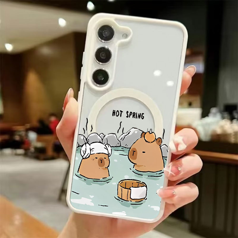 Phone Cases Transparent - カラートランスペアレント磁気吸着スマホケース Samsung Galaxy S26 S25 S24