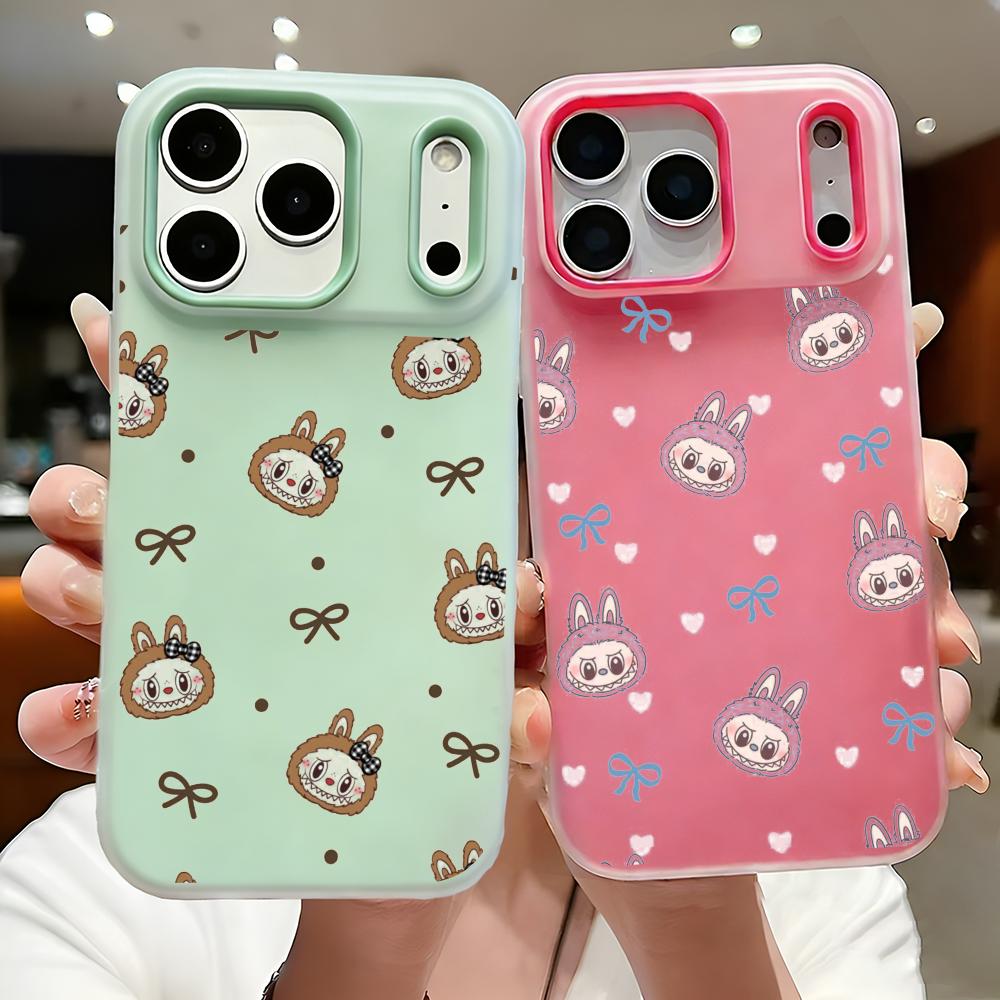 キュートでクールな漫画風ラブブスマホケース、2-in-1着脱 - Cute Cartoon Case のレビューと価格