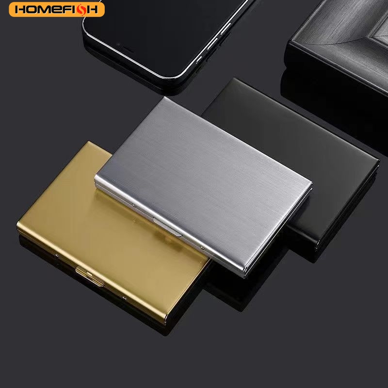 ホームフィッシュ RFIDブロッキング ステンレス製名刺入れ - Slim Card Slot Case のレビューと価格