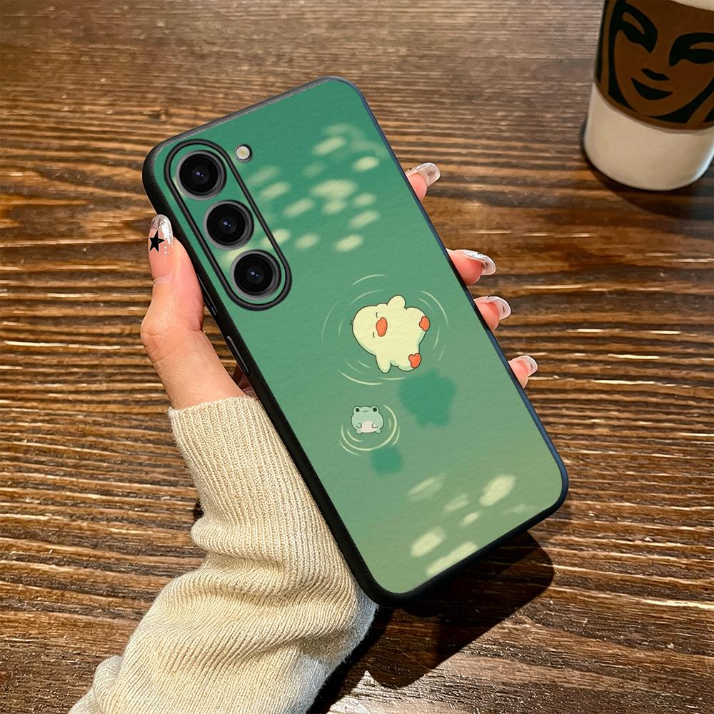 アヒルのかわいい漫画柄デザインのスマホケース Samsung - Cute Cartoon Case のレビューと価格