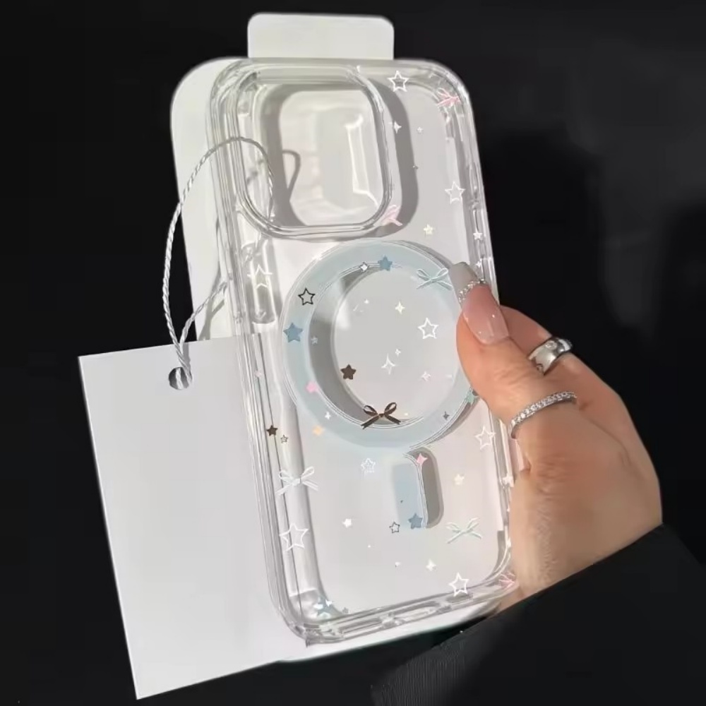 スターボウプリントクリア電話ケース iPhone 18 17 - Clear Magsafe Case のレビューと価格