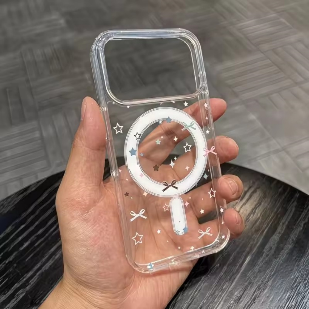 スターボウプリントクリア電話ケース iPhone 18 17 - Clear Magsafe Case のレビューと価格