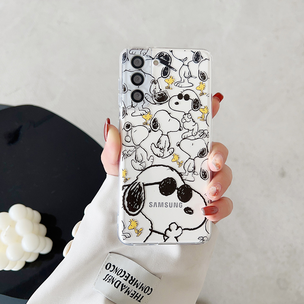 かわいい漫画ピーナッツスヌーピーチャーリーブラウン透明電話ケ - Cute Cartoon Case のレビューと価格