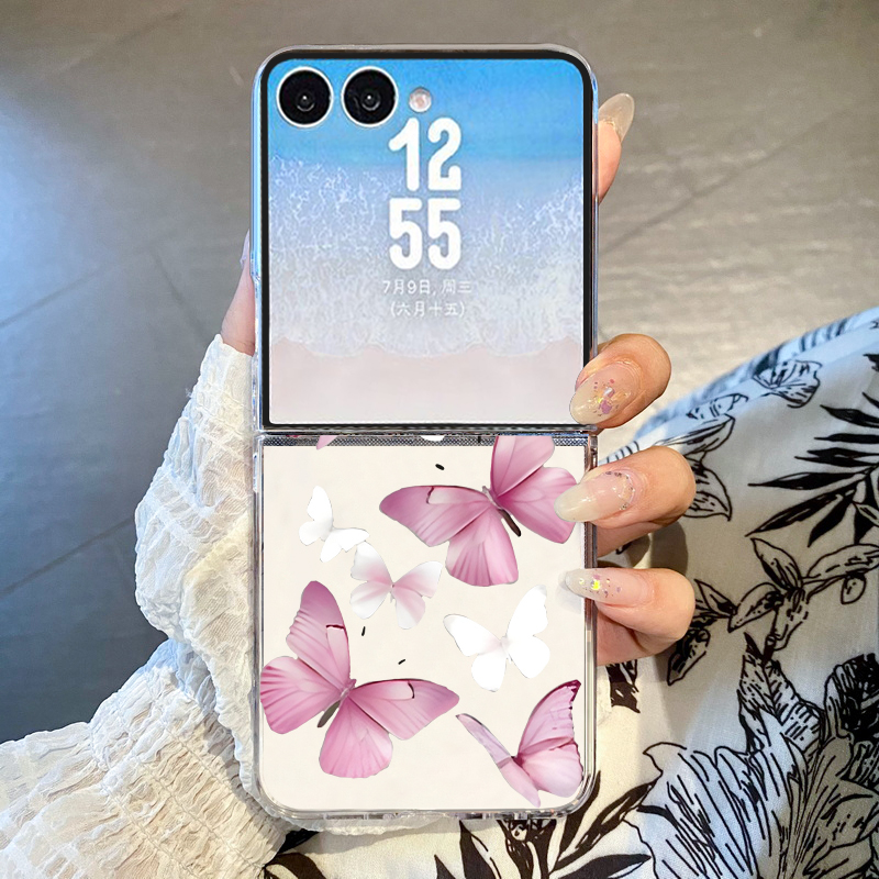 可愛い蝶柄のスマホケース Samsung Galaxy Z  - Phone Cases Z Fold 7 のレビューと価格
