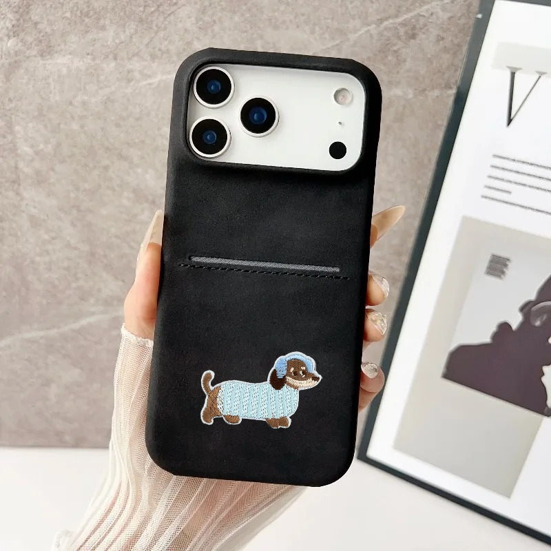 おしゃれで可愛い犬柄PUレザー薄型ケース iPhone 17 - Slim Card Slot Case のレビューと価格