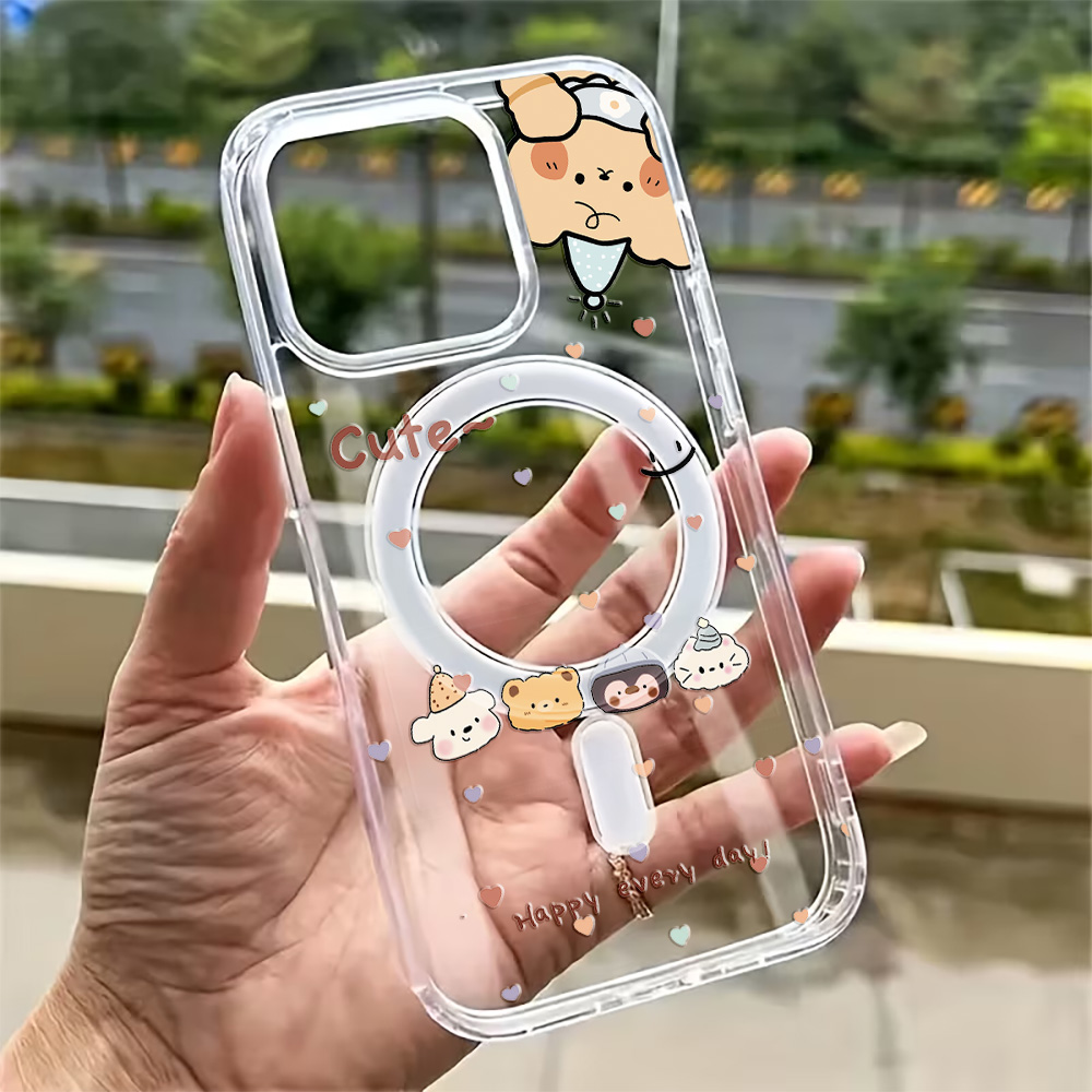 漫画風水玉模様のiPhoneケース iPhone 17 16 - Clear Magsafe Case のレビューと価格