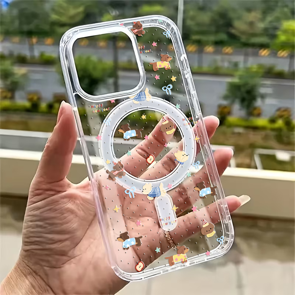 漫画風水玉模様のiPhoneケース iPhone 17 16 - Clear Magsafe Case のレビューと価格