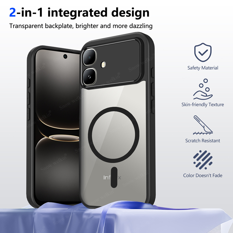 磁気透明シリコンケース Infinix Smart 20 S - Clear Magsafe Case のレビューと価格