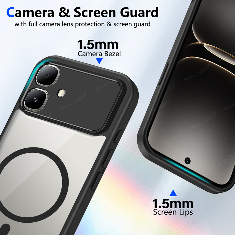 磁気透明シリコンケース Infinix Smart 20 S - Clear Magsafe Case のレビューと価格