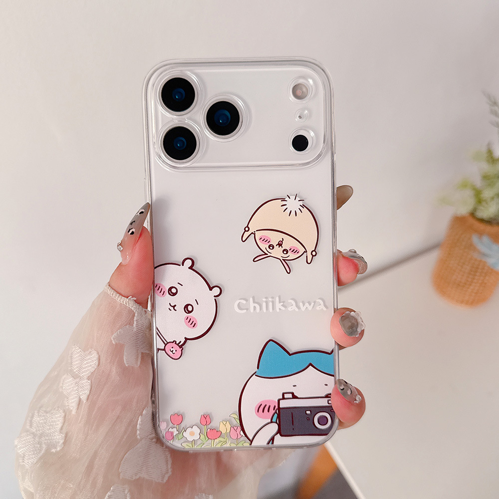 可愛い漫画日本のアニメ「ちいかわ」うさぎハチワレ透明スマホケ - Cute Cartoon Case のレビューと価格
