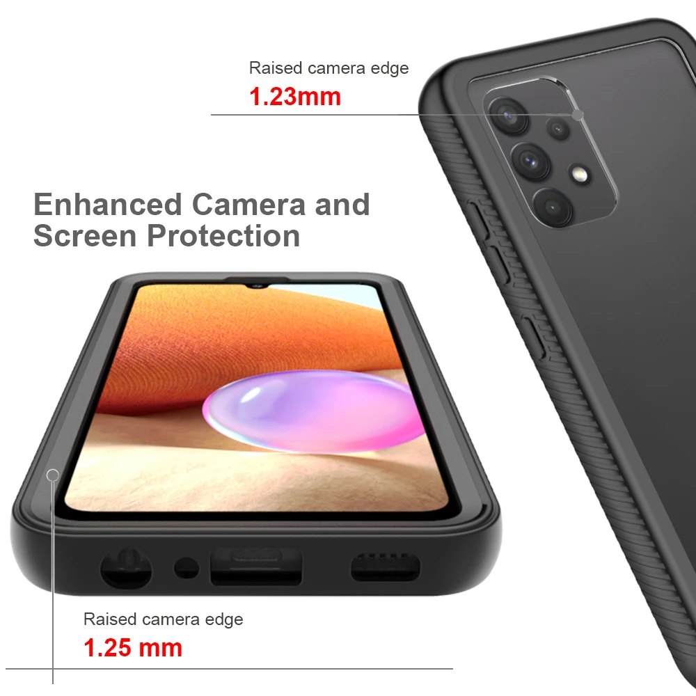 ハイブリッド頑丈な鎧耐衝撃ケース三星銀河 A12 A32 A - Phone Cases Uae のレビューと価格