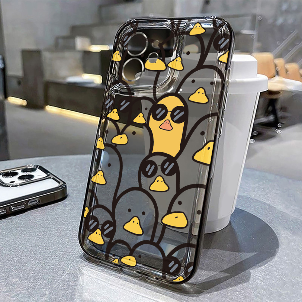 かわいい漫画のアヒル柄ケース 女の子向け iPhone 17 - Cute Cartoon Case のレビューと価格