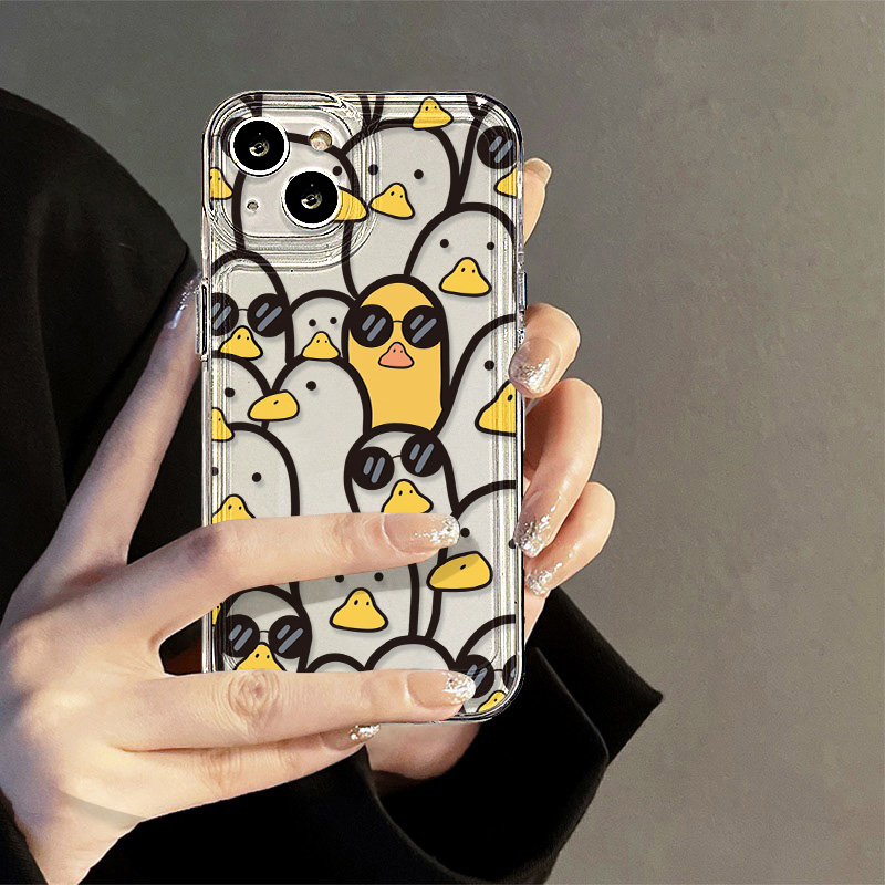 かわいい漫画のアヒル柄ケース 女の子向け iPhone 17 - Cute Cartoon Case のレビューと価格