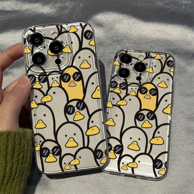 かわいい漫画のアヒル柄ケース 女の子向け iPhone 17 - Cute Cartoon Case のレビューと価格
