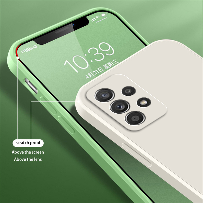 オリジナル正方形液体シリコーンケース三星銀河 A22 A32 - Phone Cases Uae のレビューと価格