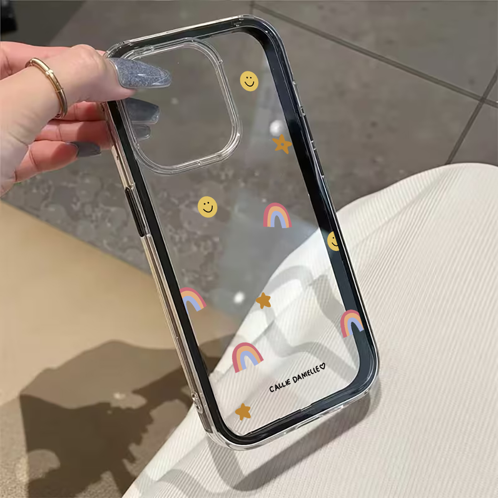 可愛いレインボークリアスマホケース iPhone 17 16 - Phone Cases Transparent のレビューと価格