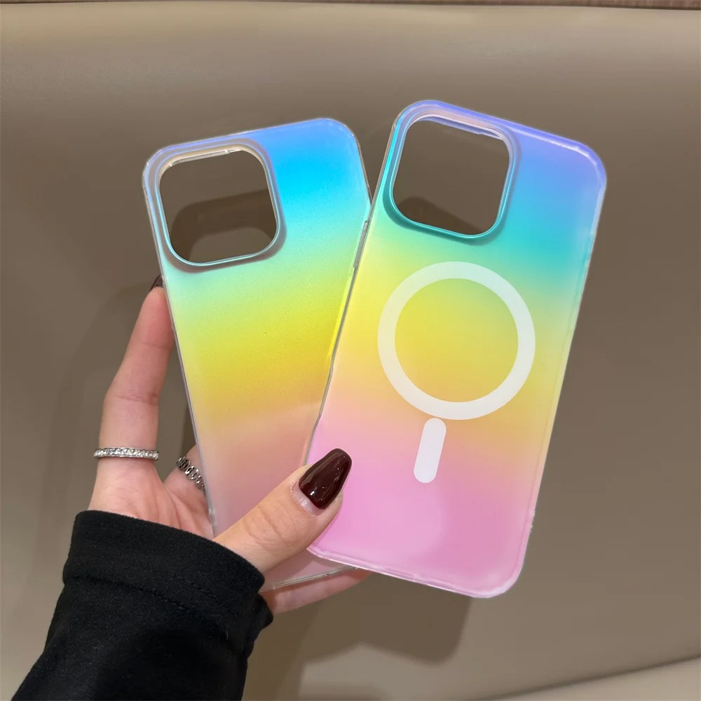 フロストレーザーグラデーションレインボーケース iPhone - Matte Frosted Case のレビューと価格