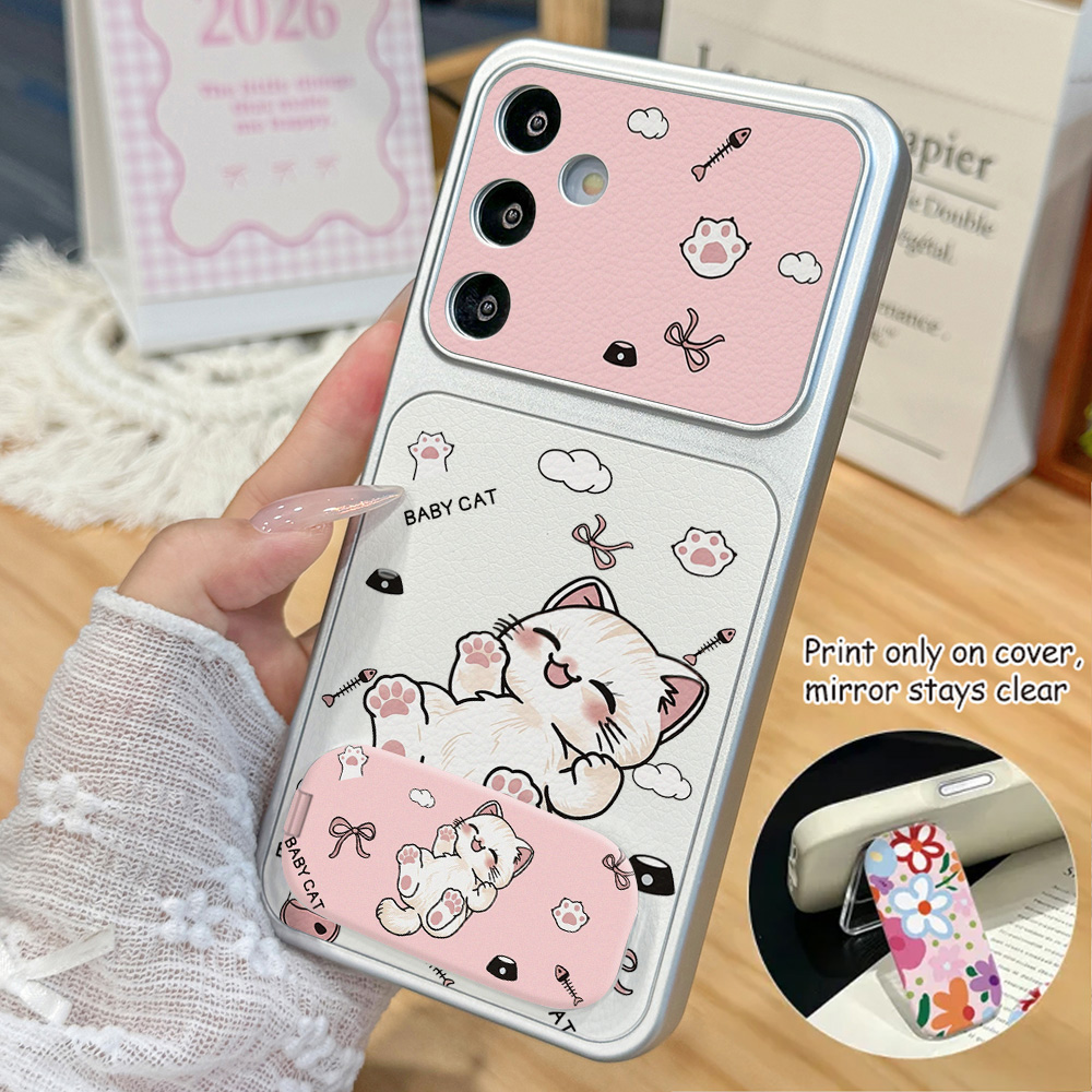 漫画風のかわいい猫のスマホケース Samsung A57 A - Cute Cartoon Case のレビューと価格