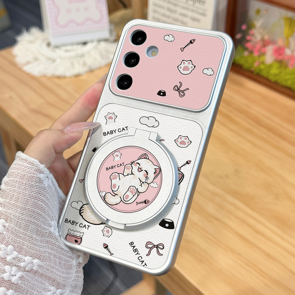 漫画風のかわいい猫のスマホケース Samsung A57 A - Cute Cartoon Case のレビューと価格
