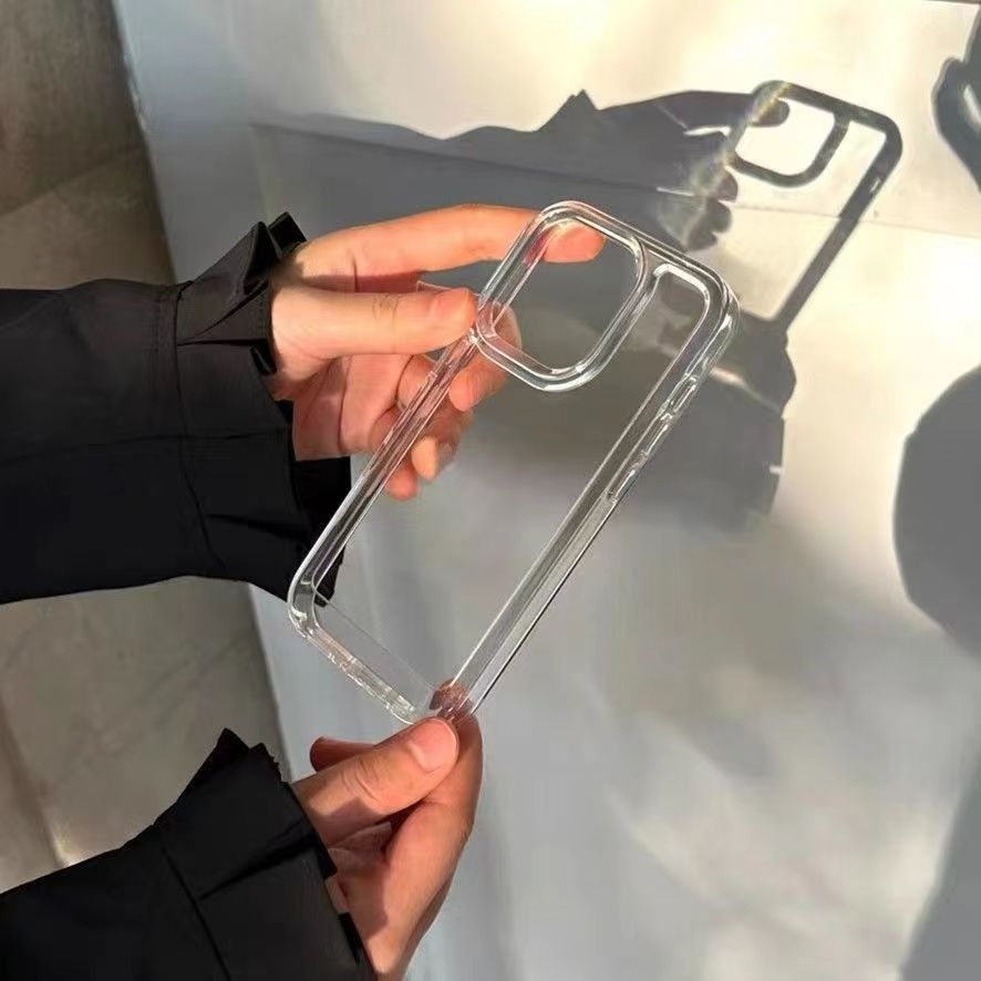 プレミアムミニマリスト透明ビッグホールスマホケース iPho - Phone Cases Transparent のレビューと価格