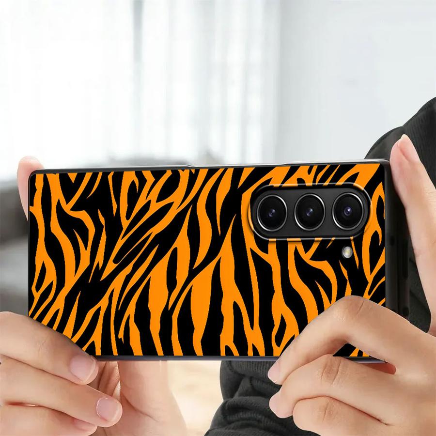ゼブラストライプひまわりバックフォンカバーケース Samsu - Phone Cases Z Fold 7 のレビューと価格