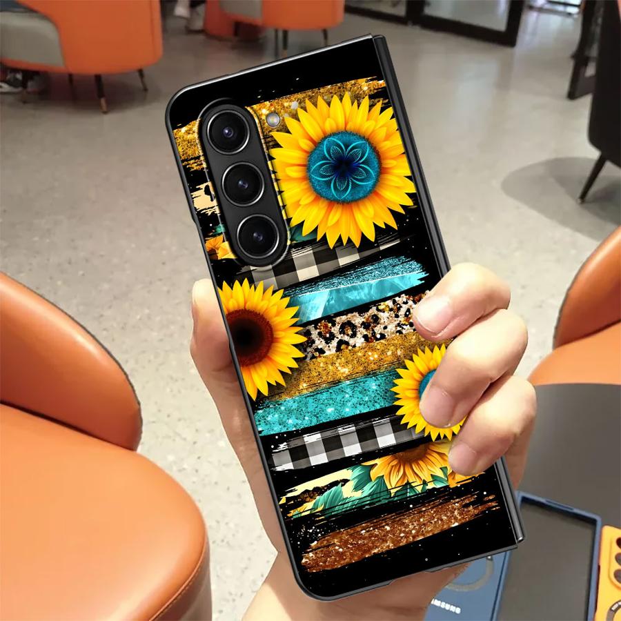 ゼブラストライプひまわりバックフォンカバーケース Samsu - Phone Cases Z Fold 7 のレビューと価格