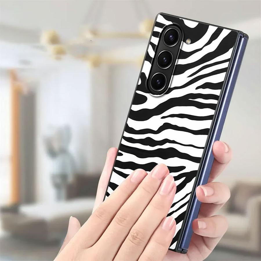 ゼブラストライプひまわりバックフォンカバーケース Samsu - Phone Cases Z Fold 7 のレビューと価格