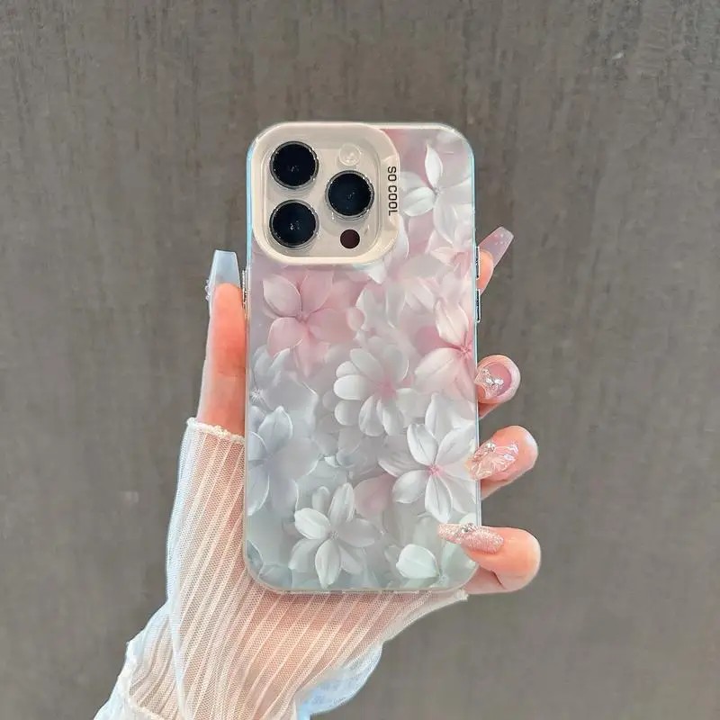 ピンクの花柄ケース iPhone 15Pro 17 16 1 - Phone Cases Iphone 16 Pro のレビューと価格