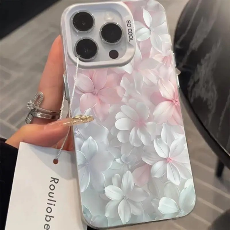 ピンクの花柄ケース iPhone 15Pro 17 16 1 - Phone Cases Iphone 16 Pro のレビューと価格