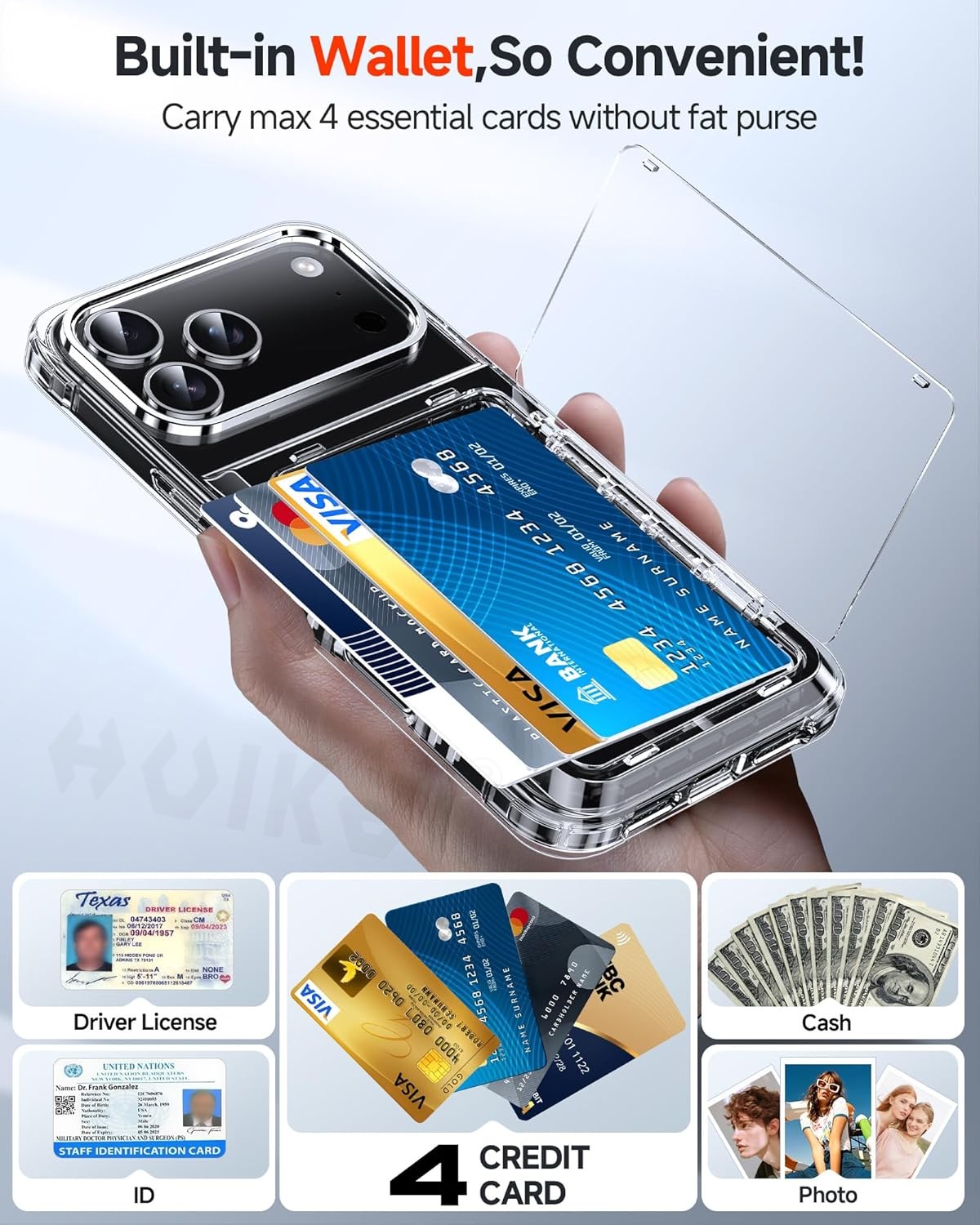 iPhone 17 Pro Max、17e、16、16 Pr - Slim Card Slot Case のレビューと価格