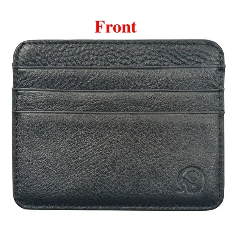 新しい薄型本革ミニ財布スリム銀行クレジットカードホルダーメン - Slim Card Slot Case のレビューと価格