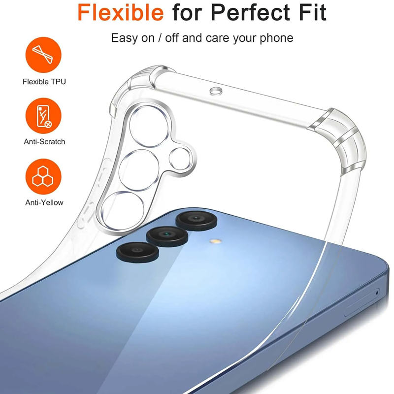 高級クリア電話ケース三星銀河 A56 A36 A15 A25 - Phone Cases Uae のレビューと価格
