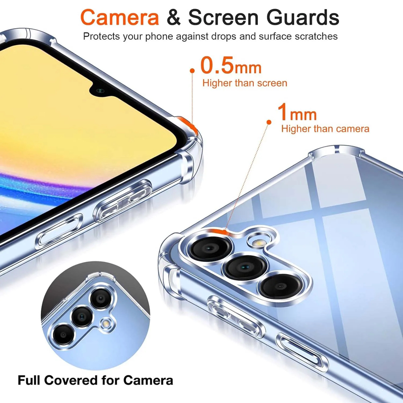 高級クリア電話ケース三星銀河 A56 A36 A15 A25 - Phone Cases Uae のレビューと価格
