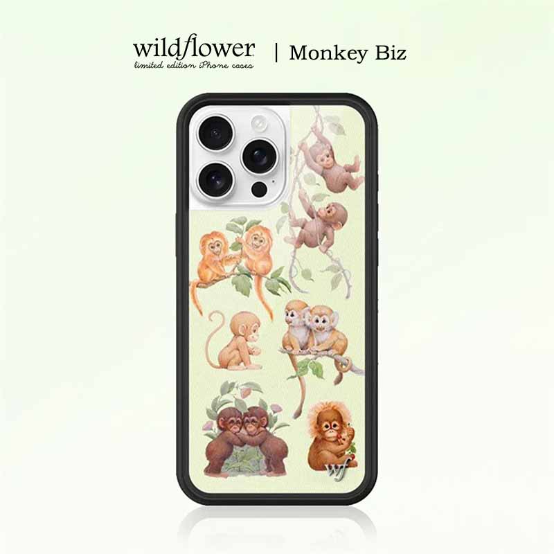 ワイルドフラワー INS モンキービズ iPhoneケース  - Phone Cases Wildflower のレビューと価格