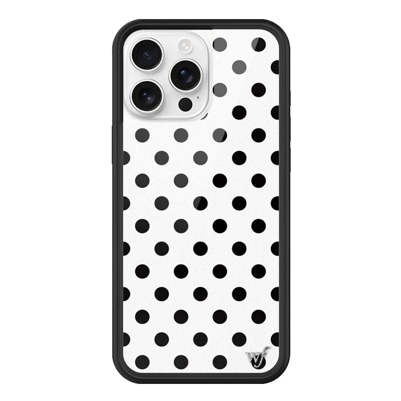 ワイルドフラワー 黒白水玉模様 女の子 wf iPhoneケ - Phone Cases Wildflower のレビューと価格