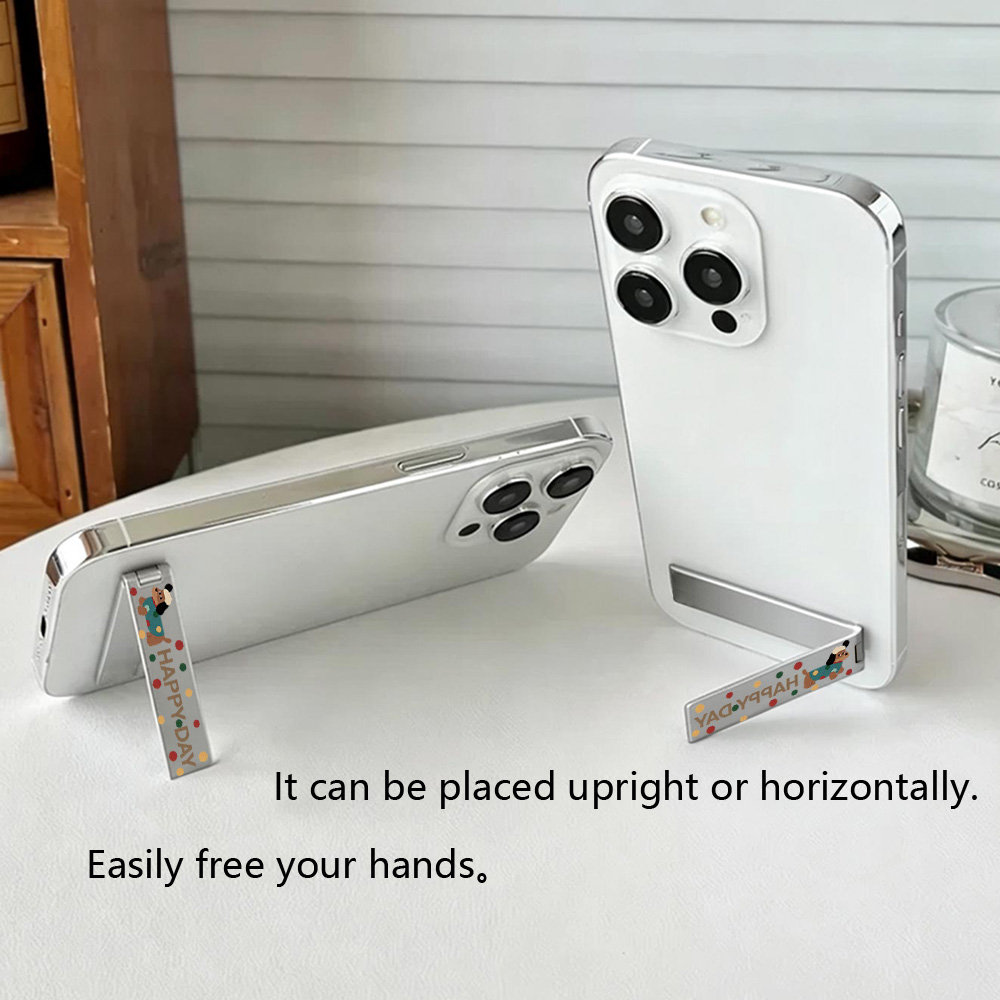 超薄型目に見えない電話キックスタンド折りたたみ式背面ステッカ - Phone Cases Android のレビューと価格