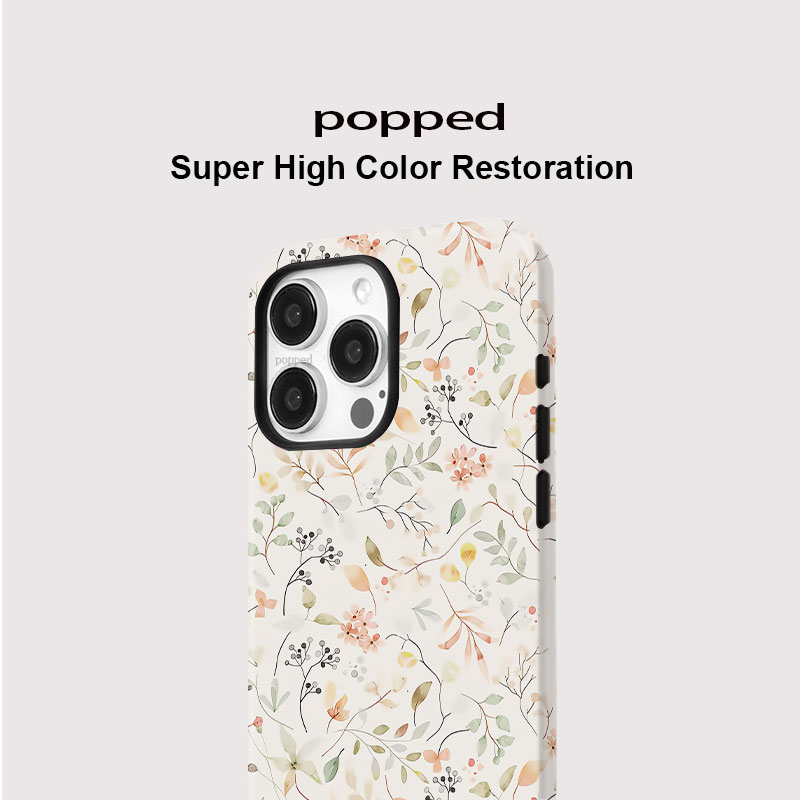 白い野花柄のマグネット式iPhoneケース（iPhone 1 - Phone Cases Wildflower のレビューと価格