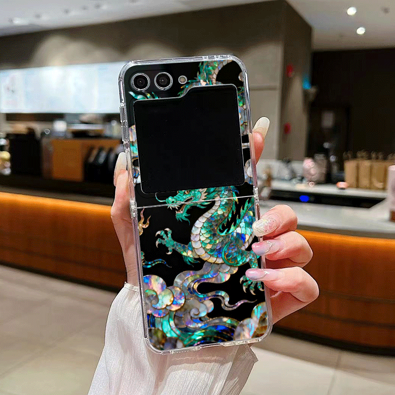 スタイリッシュな虎と龍の大理石模様のスマホケース、Samsu - Phone Cases Z Fold 7 のレビューと価格