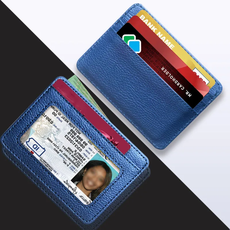 新しい薄型 Pu レザーミニ財布スリム銀行クレジットカードホ - Slim Card Slot Case のレビューと価格