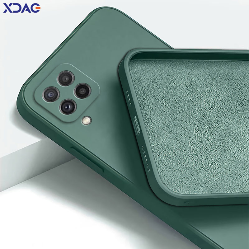 正方形液体シリコーンバックカバーサムスンギャラクシー A22 - Phone Cases Uae のレビューと価格