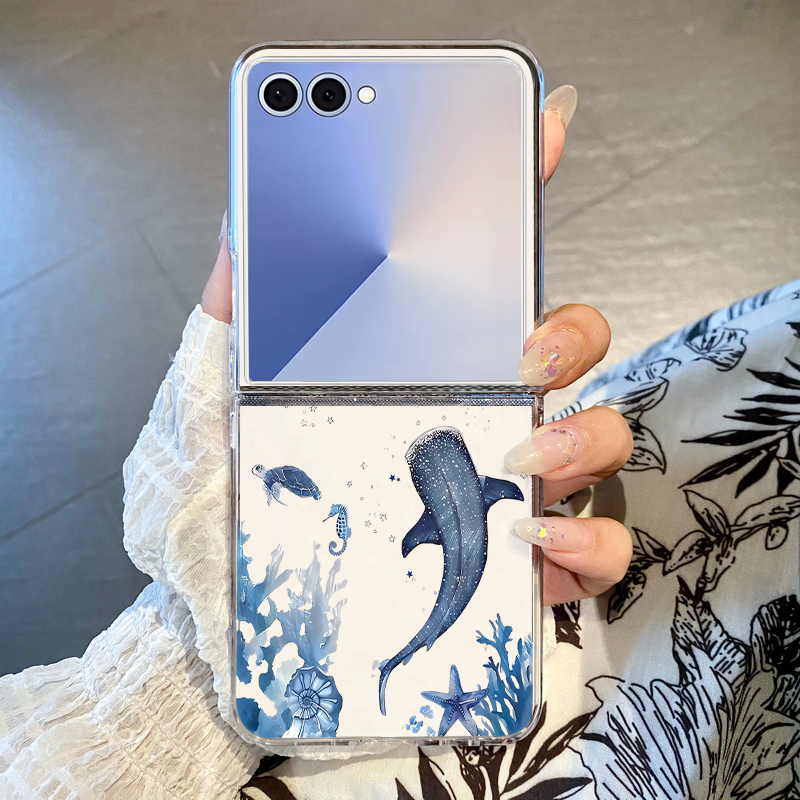 クジラ柄スマホケース Samsung Galaxy Z Fl - Phone Cases Z Fold 7 のレビューと価格
